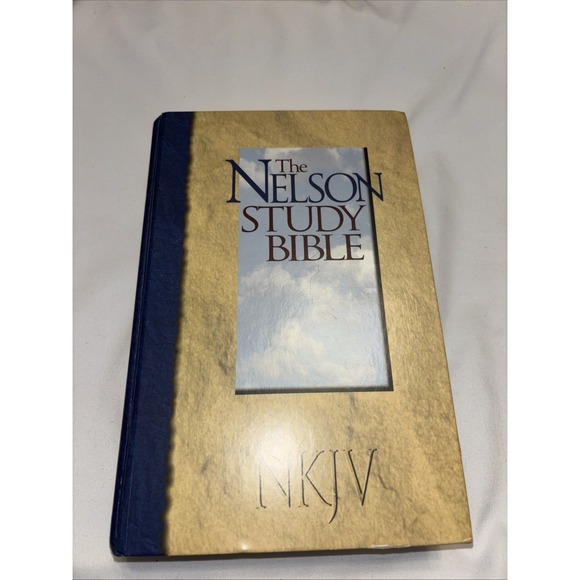 Other - Nelson Study Bible NKJV Indexed Tabs Maps Hardcover 1997 w Zipper Case